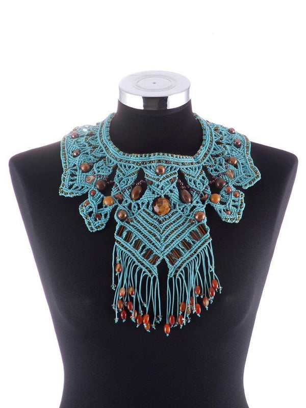 Colier lucrat manual  Liza Panait Liza Panait Online Boutique